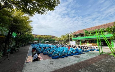 DOA BERSAMA KELUARGA BESAR SMPN 1 PAPAR  MENYAMBUT BULAN RAMADHAN