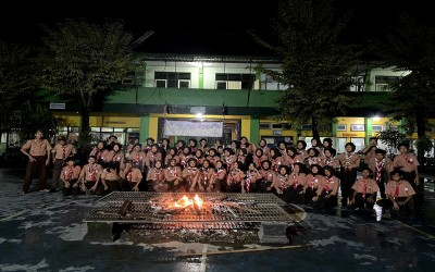 FOTO KEGIATAN PERSAMI PENERIMAAN ANGGOTA BARU PRAMUKA INTI SMPN 1 PAPAR