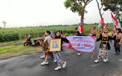 Kegiatan HUT RI ke 78 Mengikuti Karnival Kecamatan Papar